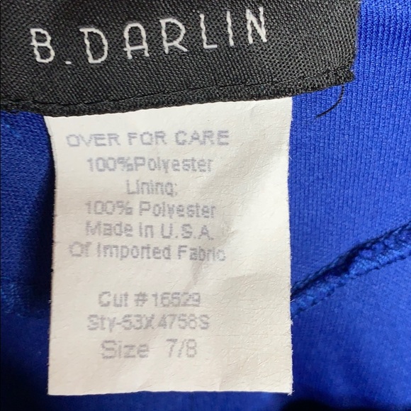 ⭐️ B. DARLIN BLUE FORMAL DRESS SIZE 7/8 (FLAWS) - Picture 4 of 7